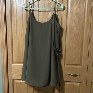 Olive green dress